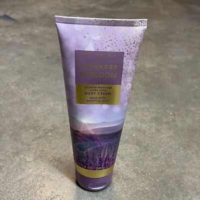 Bath & Body Works Lavender In Bloom Body Cream   RETIRED Rare 8oz Moisturizer