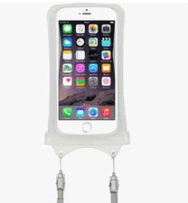 NIB WHITE AquaVault Floating Waterproof Phone Case, Underwater Pictures