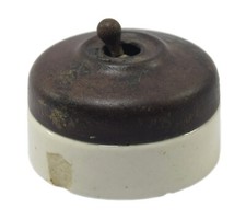 Antique Ceramic Electric Mechanism Toggle Switch Decorative/Collectible. i59-77