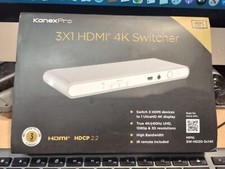 3x1 HDMI 4K Switcher SW-HD20-3x14K Kanex Pro HDCP 2.2 60Hz UHD