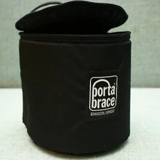 Porta Brace Lens Case Pouch Zippered Padded Black