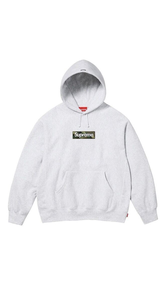 XXL Supreme Box Logo Hooded Sweatshirt Camo Ash Grey FW23 XXL Supreme Box Logo Hooded Sweatshirt Camo Ash Grey FW23