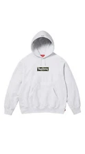 XXL Supreme Box Logo Hooded Sweatshirt Camo Ash Grey FW23 BOGO Hoodie IN HAND