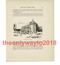 Fittleworth Church, Sussex, Book Illustration (Print), 1903