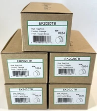 Copper Creek Egg Passage Hall/ Closet Door Knob In Tuscan Bronze 5 Pack EK2020TB