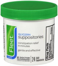 FLEET GLYCERIN SUPPOSITORY 24CT  glycerin RECTAL SUPP RECTAL ADULT