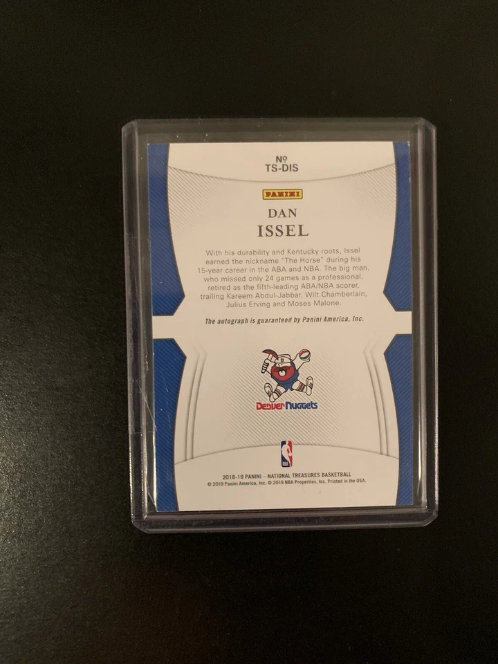 2018-19 Panini National Treasures - Treasured Signatures  Dan Issel /99 (AU) - Image 2 of 2