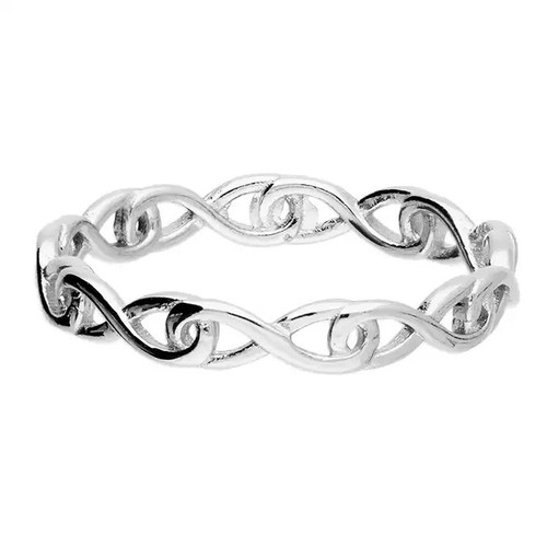 Bague Serpent Argent Sterling 925 - Taille K - Poinçonnée - Fabriqué Au Royaume-Uni - Neuf