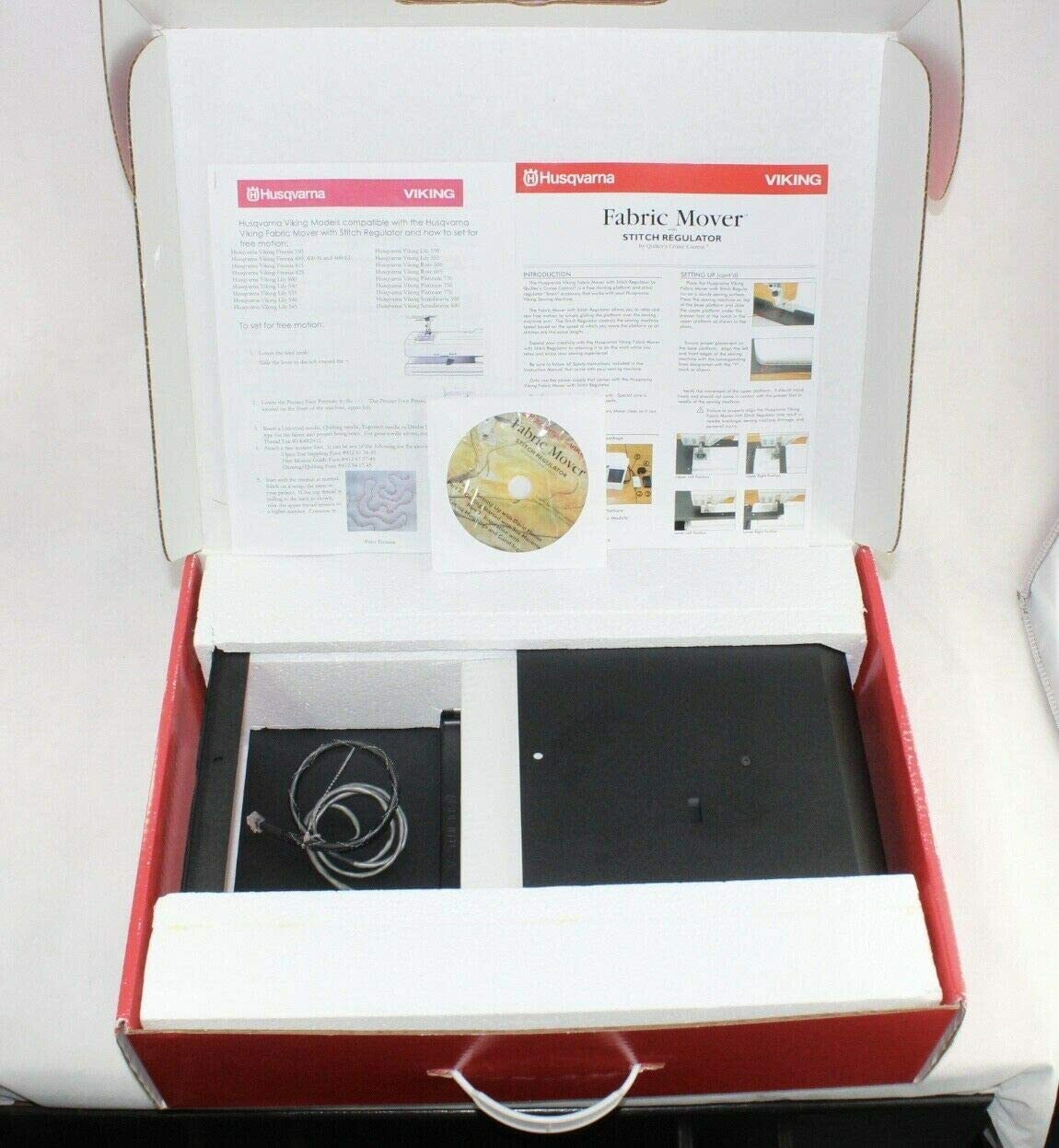 Husqvarna Viking Fabric Mover w/ Stitch Regulator Complete In Box eBay