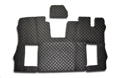 ECO LEDER SCHWARZ + GRÜN RHD FUSSBEZÜGE MATTEN FÜR SCANIA S NEXT GEN 2020+ AUTO