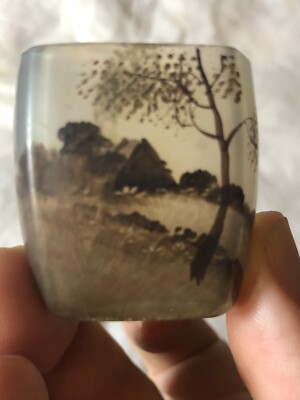 Antique Rare Glass vessel by Charles Vessiere Nancy France 20th 1