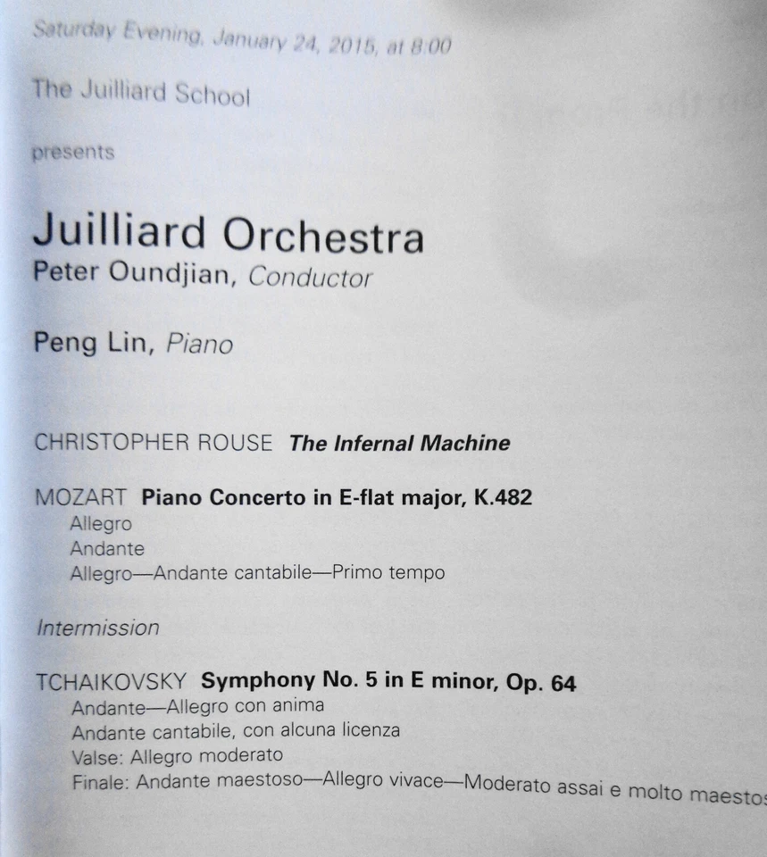 10 Juilliard School Playbills lot, 2014-15 Lincoln Center, NYC - Image 3 of 4