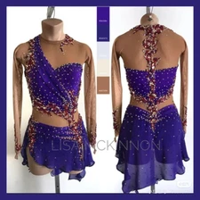 ice figure skating competition dress Gymnastics costume dance Dress dyeing