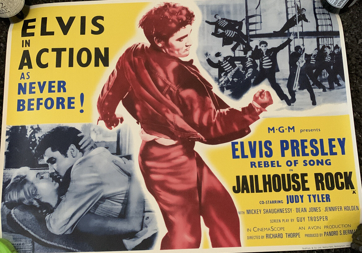 Elvis Presley Poster The King Of Rock And Roll 27x36 Jailhouse