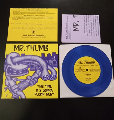 Mr Thumb   This Time Its Gonna Fuckin Hurt (7'' Vinyl Record) 90s Grunge Metal