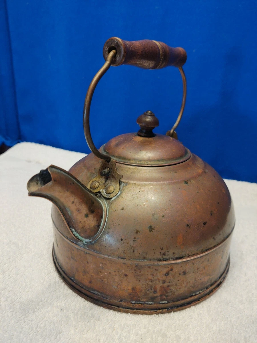 Vintage copper tea clearance pot
