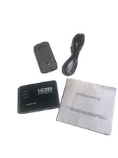 hdmi 3 to 1 switch W/3 Port Amplifier Selector Remote Control Cable Box A3