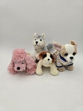 Lot Of 4 Plush Dogs 3 Webkinz Poodle Husky Chihuahua 1 Lil Kinz Clothes Pj's