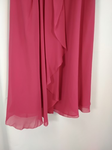 Karen Millen Pink Silk Dress UK12 Mini Ruched Spaghetti Straps Bows rrp140 BNWT - Picture 10 of 18