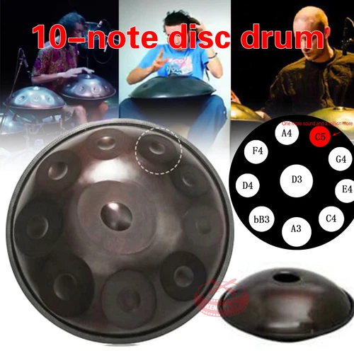 22&amp;amp;#034; 10 Notes Professional Hand Pan Handpan Drum Handmade Good Sound New