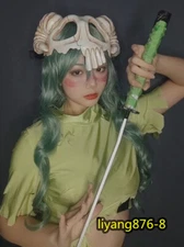 Anime BLEACH Neliel Tu Oderschvank Skull Mask Cosplay Helmet Half Face Mask Prop