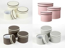 Floristry Couture Lined Hat Boxes OASIS® Sets Of 3 Choice Of Colours