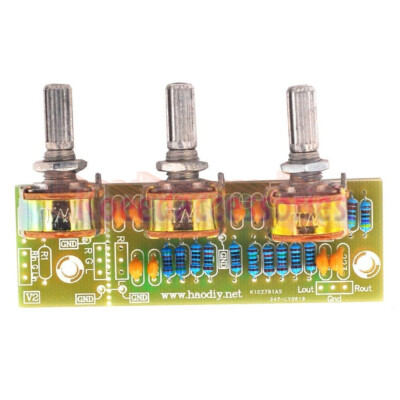 DIY Passive Preamp Board Front Panel Tone Board for Power Amplifiers.