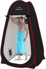 Your Choice XL Pop Up Privacy Shower Tent - Portable Oversized, Black 