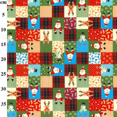 Weihnachten Polycotton Drucke - Festliche Stoffe zum Basteln Nähen M2027