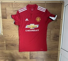 Adidas Manchester United 2017-2018 Football Shirt Soccer Jersey S BLOCK CORE