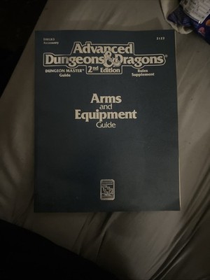 Advanced Dungeons And Dragons 2e Arms And Equipment Guide