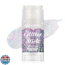 PASNOWFU Rainbow Body Glitter Stick, Gel Formula Face and Hair Gl
