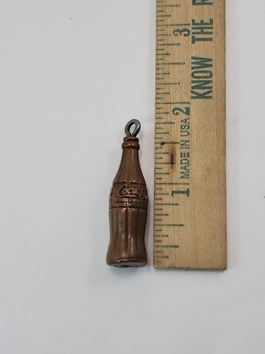 Vintage Miniature Coca-Cola Bottle Keychain Fob - Picture 4 of 4