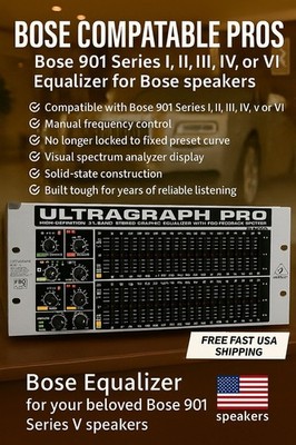 Bose 901 Series V & VI 31-Band Stereo Graphic EQ | eBay