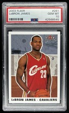 2003-04 Fleer Tradition LeBron James Rookie RC #261 Cavaliers PSA 10 GEM MINT