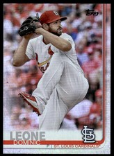 2019 Topps 384 Dominic Leone Rainbow Foil St. Louis Cardinals Baseball Card