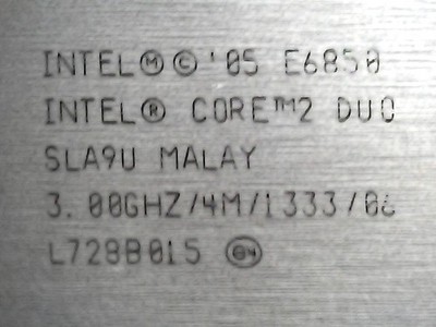 Intel E6850 Core2 Duo SLA9U 3Ghz/4M/1333/06