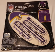 Masterpieces NFL Minnesota Vikings Cribbage Game Set (Package Tattered)