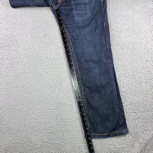 VTG True Religion Bootcut Jeans Men 31 Blue Logo Flap Pocket USA Fit 32x28 - Picture 7 of 12