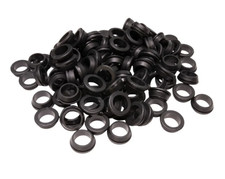 100 20mm Open Grommets Box PVC Mains Electrical Backbox Cable Protection Auto