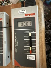 2 Ophir BC-20 Handheld Laser Power Meters with 1 Sensor And 1 Charger.