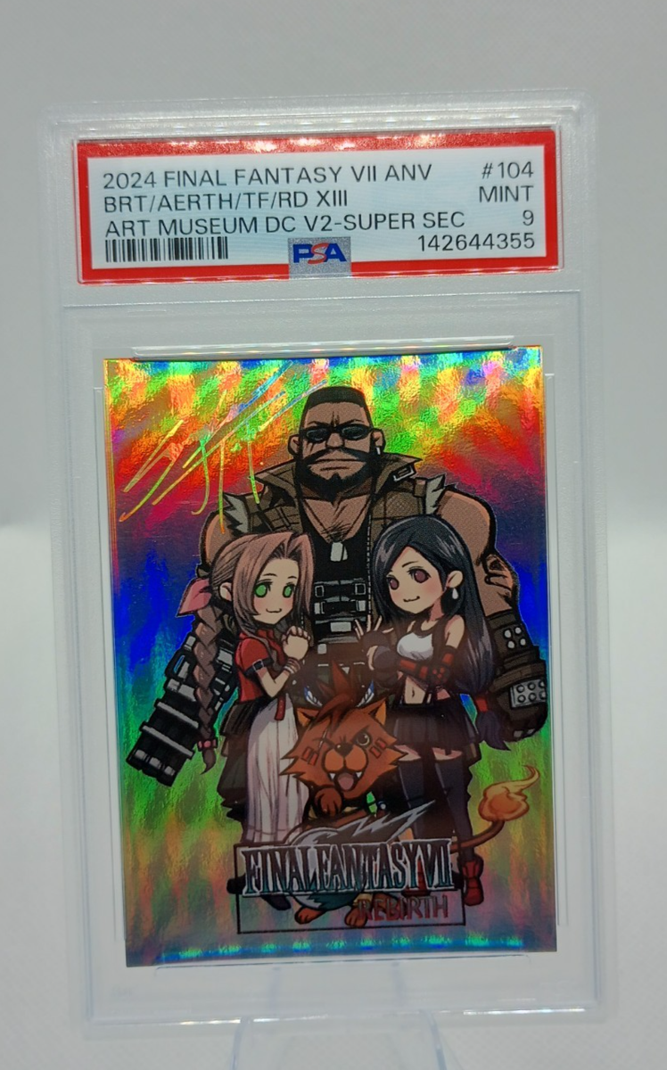 FF VII Anniversary Art Museum Super-Secret #104 PSA 9 Tetsuya