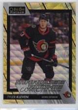 2023-24 O-Pee-Chee Platinum Marquee Rookies Neon Yellow Surge Tyler Kleven 0w9d