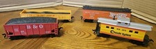 Lot Of 4 HO Scale Train Box Cars Made In Hong Kong Unbranded