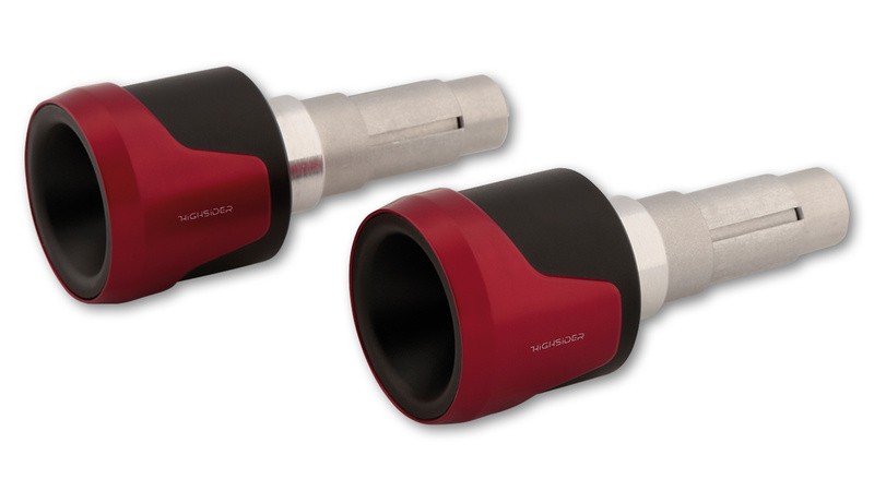Embouts de guidon HIGHSIDER Akron-XL anti-vibrations pour un pilotage stable