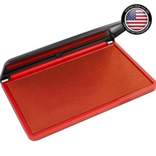 Versatile Large Red Ink Stamp Pad 3.5" x 6.25" - Perfect for Crafting  Projects