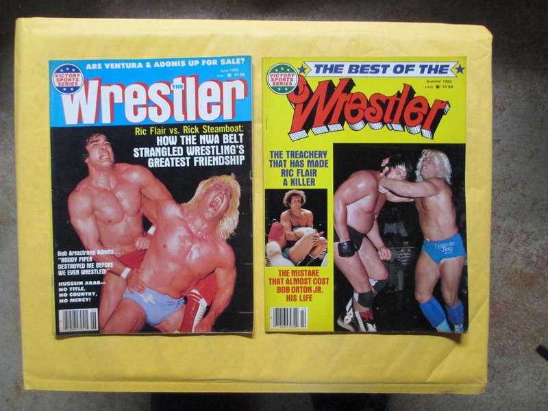 BEST OF THE WRESTLER MAGAZINE SUMMER 1982 & JUNE 1982 THE WRESTLER RIC FLAIR CV