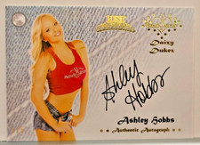 Ashley Hobbs #1 of 5 Made ~ 2015 Signed Daizy Dukez Card ~ Best Of Bench Warmer