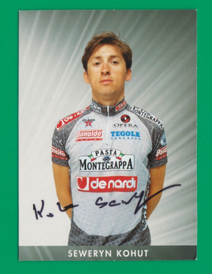 CYCLING cycling card SEWERYN KOHUT team DE NARDI PASTA MONTEGRAPPA signed