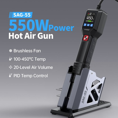 #ad #ad FNIRSI High Temperature Hot Air Gun 550W Handheld Portable Mini Soldering Statio $88.00
